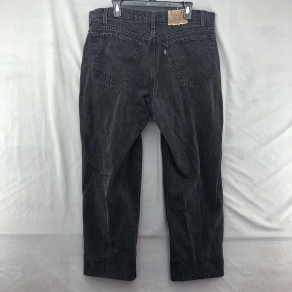 Vintage Levis 545 Loose Fit Straight Leg Black Jeans Size 38/38 (40/32) Mens - Picture 6 of 12